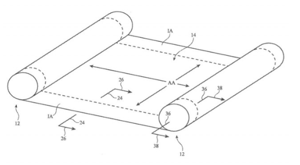 168体育苹果创新专利披露：电子设备将拥有展开式柔性屏幕(图1)